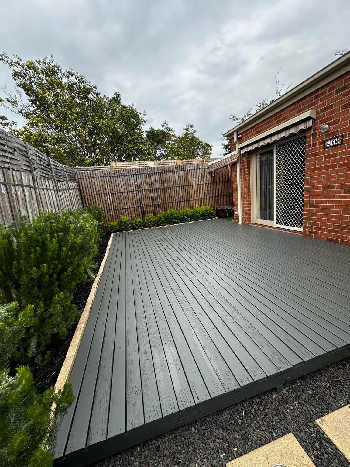 Exterior work completed